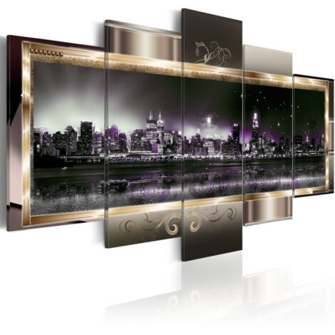 Tableau Imprimé "New York : Starry Night" 50 x 100 cm (1/2)