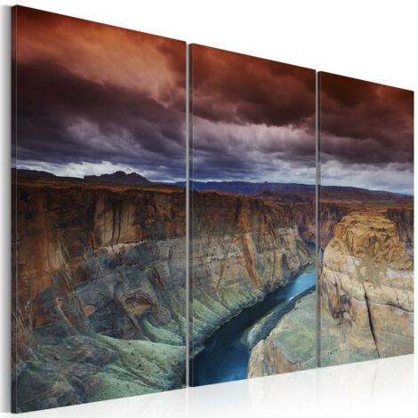Tableau Imprimé "Nuages au dessus du Grand Canyon" 60 x 90 cm (1/2)