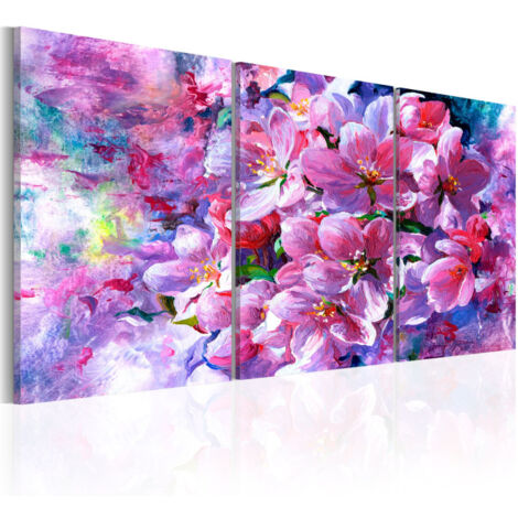 Tableau Imprimé "Lilac Flowers" 60 x 120 cm (1/2)