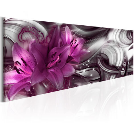 Tableau Imprimé "Fond Violet" 40 x 120 cm (1/2)