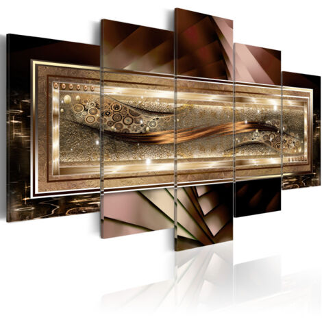 Tableau Imprimé "Gold Thread" 50 x 100 cm (1/2)