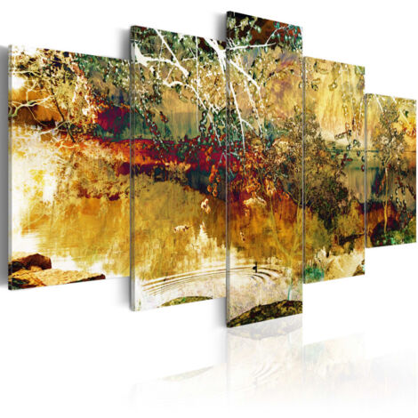 Tableau Imprimé "Jardin : Abstraction" 50 x 100 cm (1/2)