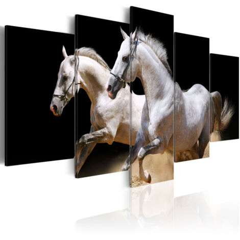 Tableau Imprimé "Galop Liberté & énergie" 50 x 100 cm (1/2)