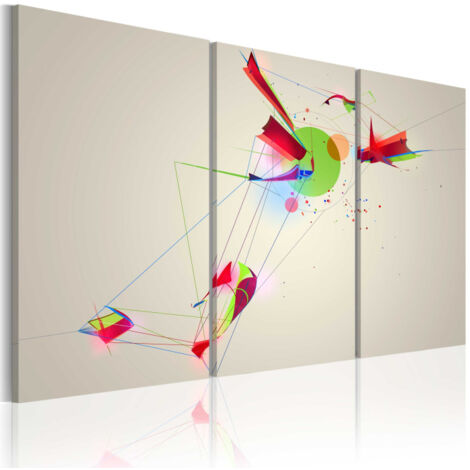 Tableau Imprimé "Formes & Couleurs" 60 x 90 cm (1/2)