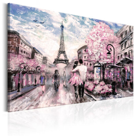Tableau Imprimé "Paris en Rose" 60 x 90 cm (1/2)