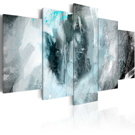 Tableau Imprimé "Lune Bleue" 50 x 100 cm (1/2)