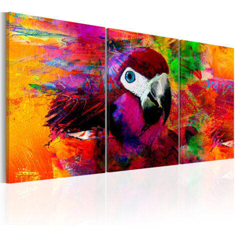 Tableau Imprimé "Jungle of Colours" 60 x 120 cm (1/2)