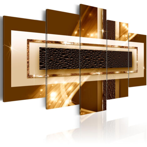 Tableau Imprimé "Golden Streak" 100 x 200 cm (1/2)