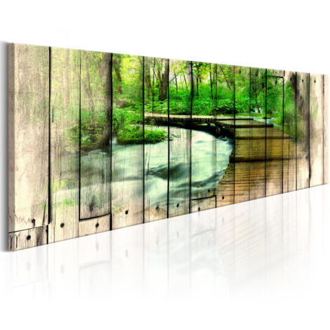 Tableau Imprimé "Forestry Memories" 40 x 120 cm (1/2)