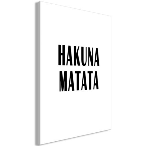 Tableau Imprimé "Hakuna Matata" 60 x 90 cm (1/2)