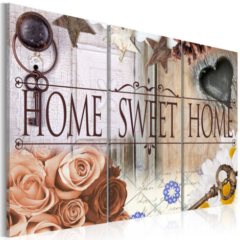 Tableau Imprimé "Home in Vintage Style" 40 x 60 cm (1/2)