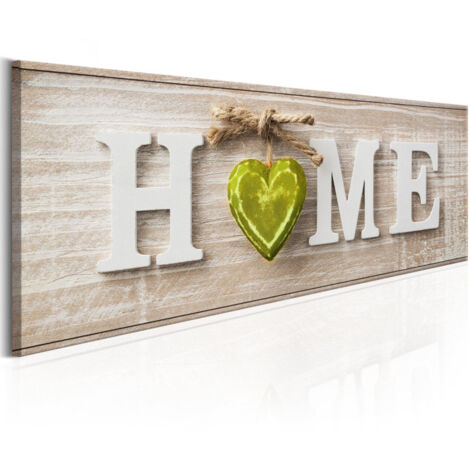 Tableau Imprimé "Home : Green" 40 x 120 cm (1/2)