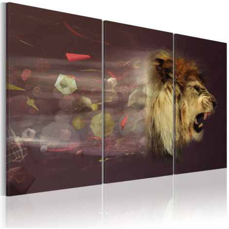 Tableau Imprimé "Lion Abstraction" 60 x 90 cm (1/2)