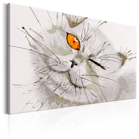 Tableau Imprimé "Grey Cat" 60 x 90 cm (1/2)