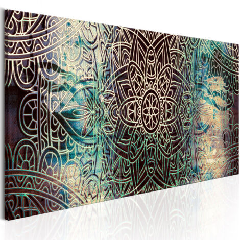 Tableau Imprimé "Mandala : Knot of Peace" 50 x 150 cm (1/2)