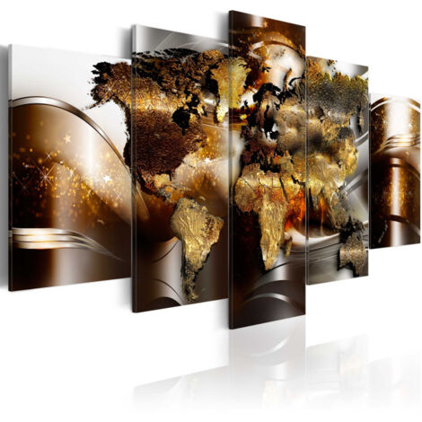 Tableau Imprimé "Honey Continents" 100 x 200 cm (1/2)