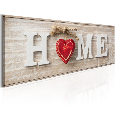 Tableau Imprimé "Home : Red" 40 x 120 cm (1/2)