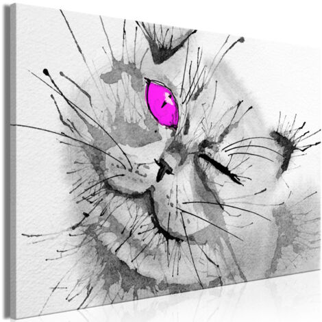 Tableau Imprimé "Happy Look Wide Pink" 60 x 90 cm (1/2)