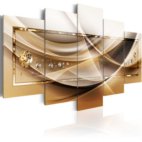 Tableau Imprimé "Golden Frame II" 100 x 200 cm (1/2)