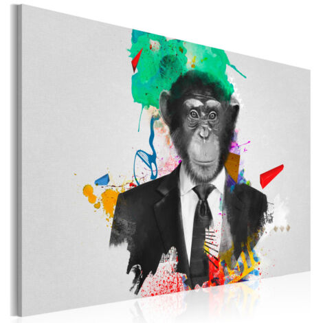 Tableau Imprimé "Mr Monkey" 60 x 90 cm (1/2)