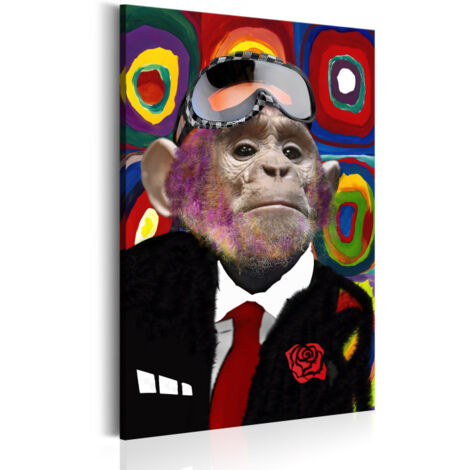 Tableau Imprimé "Mr. Monkey" 60 x 90 cm (1/2)