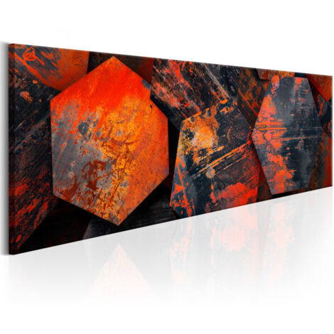 Tableau Imprimé "Magic of Hexagons" 45 x 135 cm (1/2)