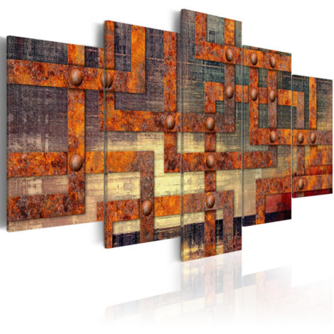 Tableau Imprimé "Metal Maze" 50 x 100 cm (1/2)
