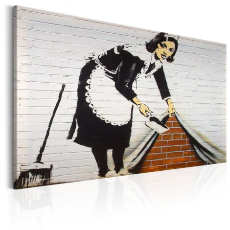Tableau Imprimé "Maid in London - Banksy" 60 x 90 cm (1/2)