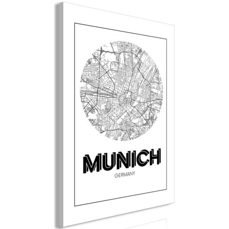 Tableau Imprimé "Retro Munich" 60 x 90 cm (1/2)