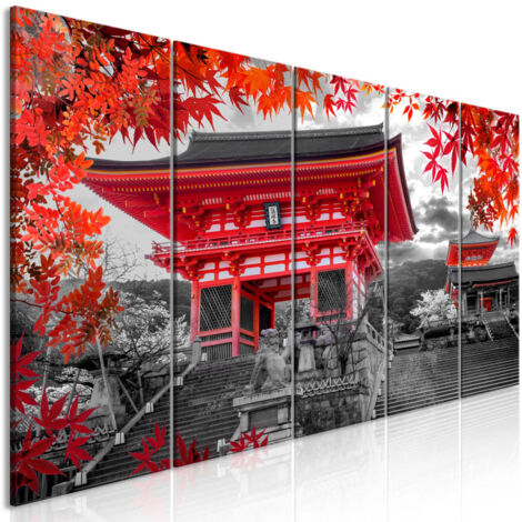 Tableau Imprimé 5 Panneaux "Kyoto, Japan Narrow" 80 x 200 cm (1/2)