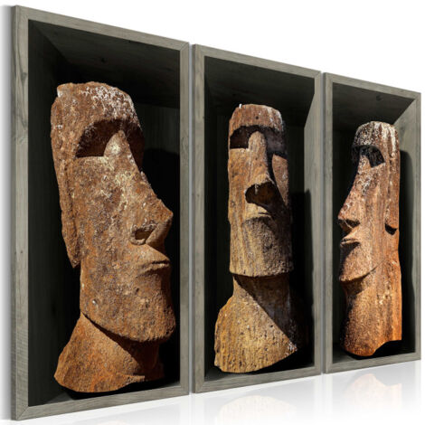 Tableau Imprimé "Moai Easter Island" 60 x 90 cm (1/2)