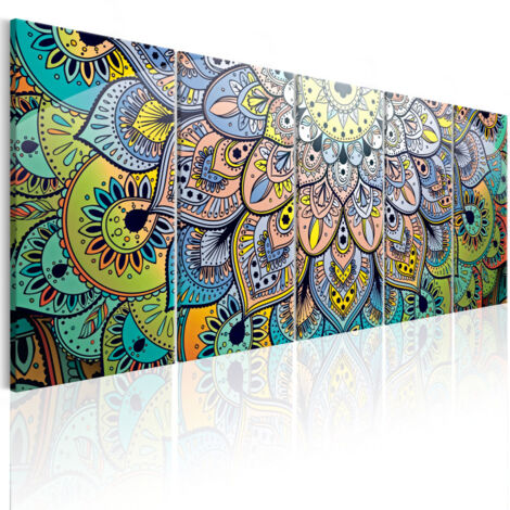 Tableau Imprimé "Mandala : Peacock's Tail" 90 x 225 cm (1/2)