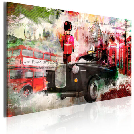 Tableau Imprimé "Mémoires de Londres" 40 x 60 cm (1/2)