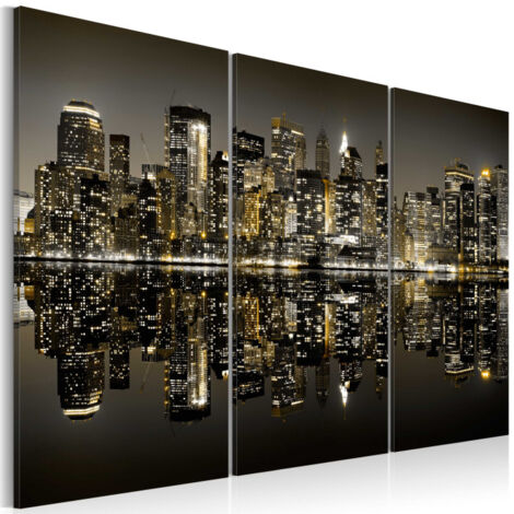 Tableau Imprimé "L'Or de New York" 40 x 60 cm (1/2)