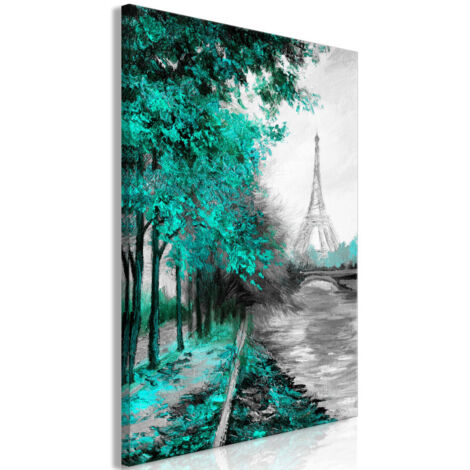 Tableau Imprimé "Paris Channel Green" 40 x 60 cm (1/2)