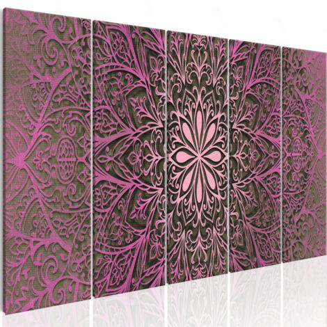 Tableau Imprimé "Pink Mandala" 80 x 200 cm (1/2)