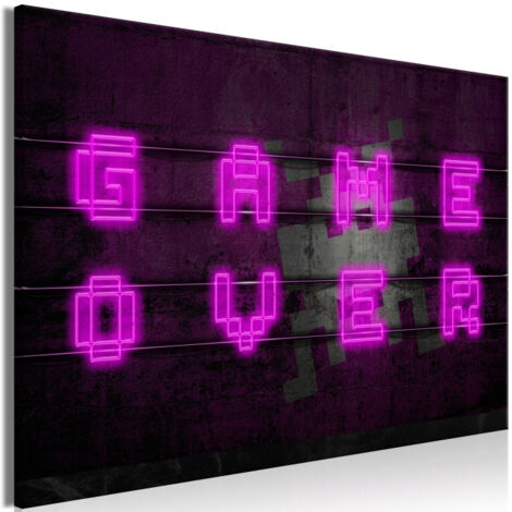 Tableau Imprimé "Pink Neon Wide" 60 x 90 cm (1/2)