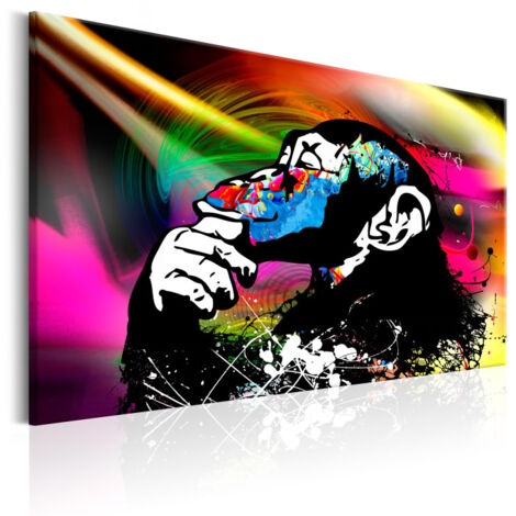 Tableau Imprimé "Monkey Disco" 60 x 90 cm (1/2)