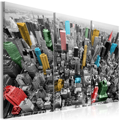 Tableau Imprimé "New York Impression en CMYK" 40 x 60 cm (1/2)