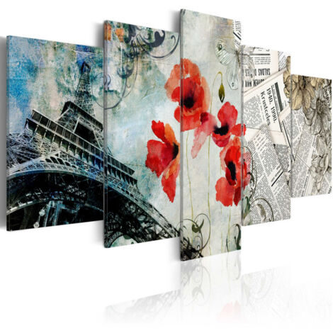 Tableau Imprimé "Memories of Paris" 50 x 100 cm (1/2)