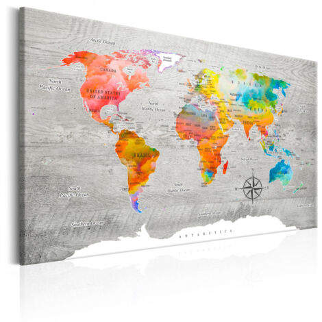 Tableau Imprimé "Multicolored Travels" 60 x 90 cm (1/2)