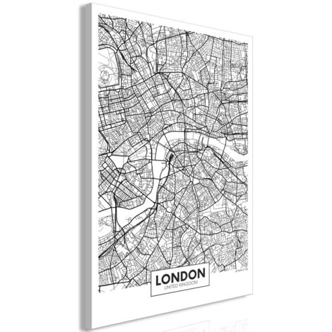 Tableau Imprimé "Map of London" 40 x 60 cm (1/2)