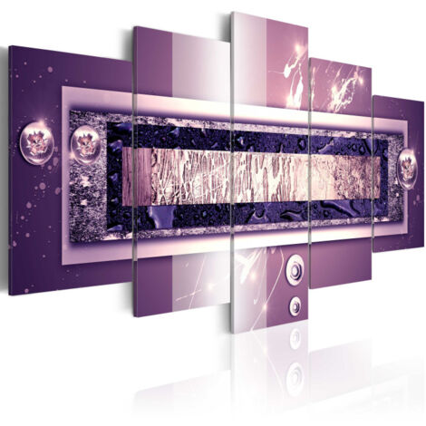 Tableau Imprimé "Purple Cascade" 50 x 100 cm (1/2)
