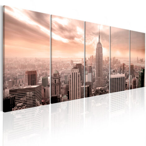 Tableau Imprimé "New York : Manhattan" 90 x 225 cm (1/2)