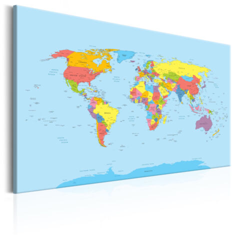 Tableau Imprimé "Rainbow Geography" 60 x 90 cm (1/2)