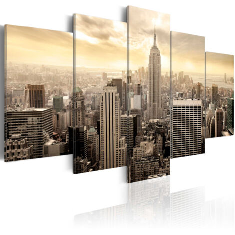 Tableau Imprimé "New York & Lever de Soleil" 50 x 100 cm (1/2)
