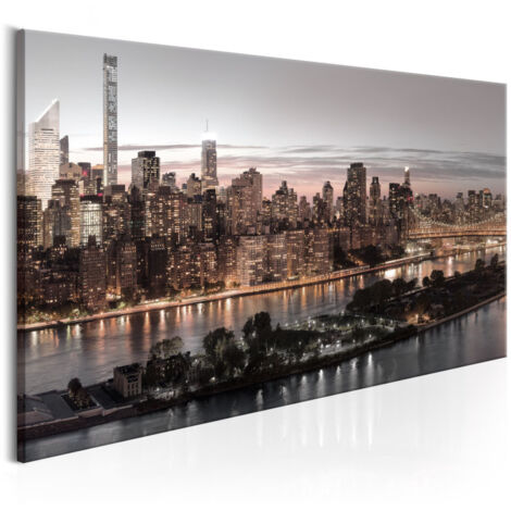 Tableau Imprimé "Manhattan at Twilight" 60 x 120 cm (1/2)