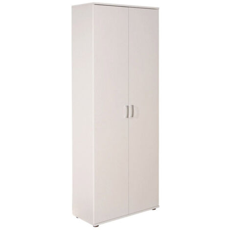 Armoire 2 Portes "Lorenzo" 189cm Blanc (1/5)