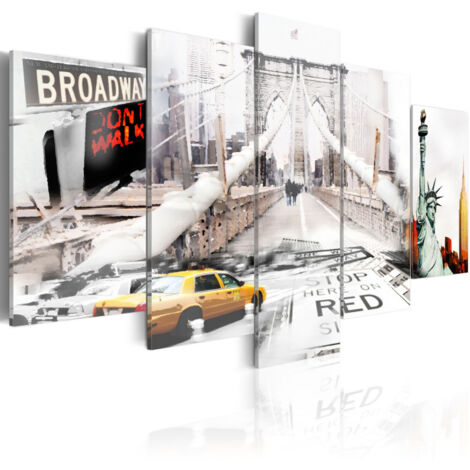 Tableau Imprimé "New York dans le Brouiilard" 50 x 100 cm (1/2)