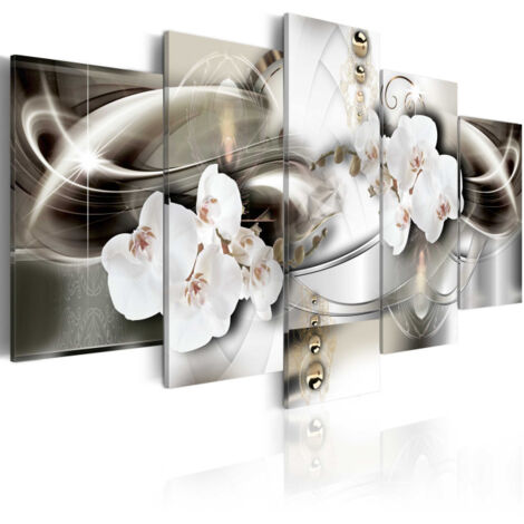 Tableau Imprimé "Orchids Among the Waves of Gold" 100 x 200 cm (1/2)